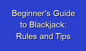 Beginner's Guide to Blackjack: Rules and Tips
