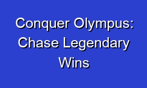 Conquer Olympus: Chase Legendary Wins