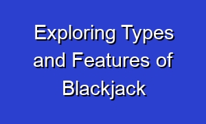 Exploring Types and Features of Blackjack