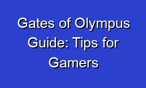 Gates of Olympus Guide: Tips for Gamers