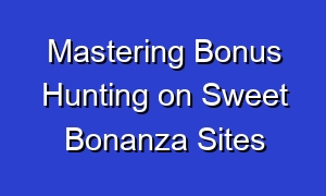 Mastering Bonus Hunting on Sweet Bonanza Sites