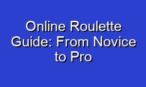 Online Roulette Guide: From Novice to Pro