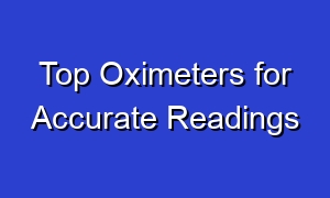 Top Oximeters for Accurate Readings