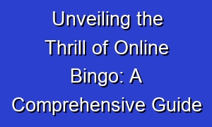 Unveiling the Thrill of Online Bingo: A Comprehensive Guide