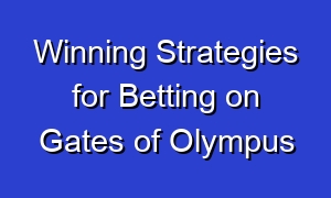 Winning Strategies for Betting on Gates of Olympus